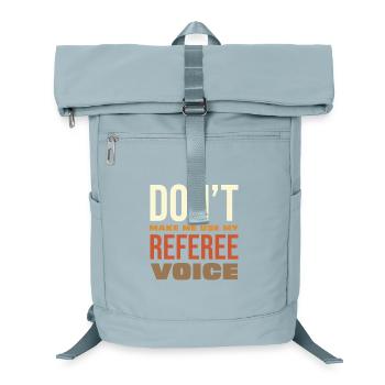 Ne me force pas à utiliser ma voix d’arbitre - Sac à dos ordinateur - bleu glacier - Devant
