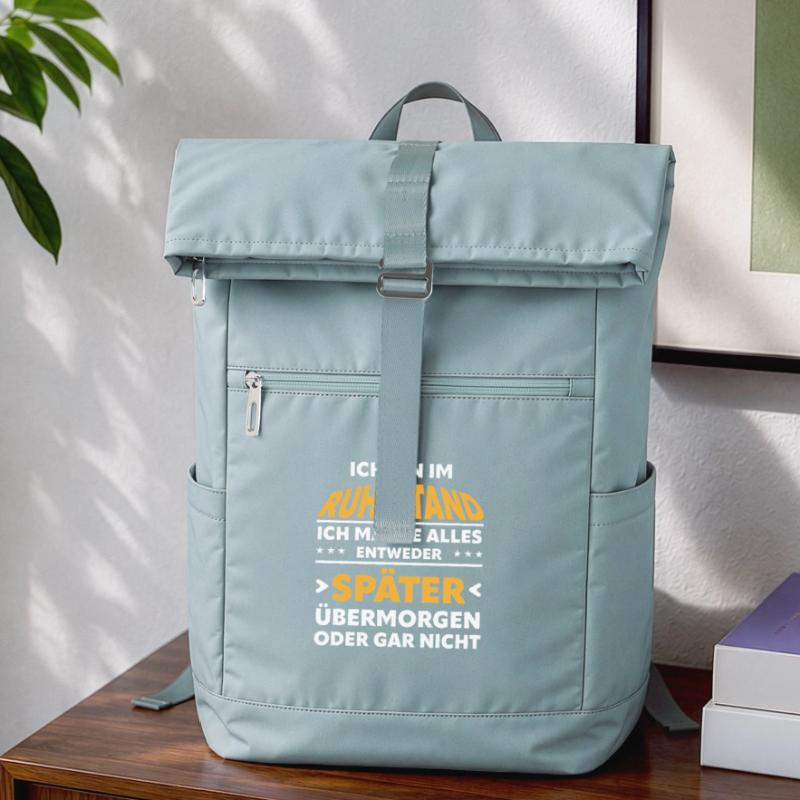 Ruhestand Spruch: Alles Später Oder Gar Nicht Laptop-Rucksack 