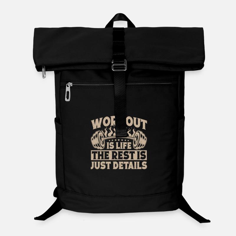 Fitness Motivation Bodybuilder Workout Is Life Laptop Backpack