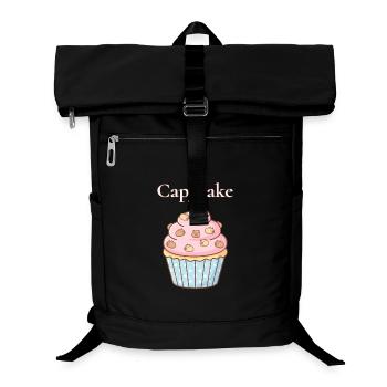 Capycake Cupcake mit Capybara Sprinkles - Laptop-Rucksack  - Schwarz - Vorne