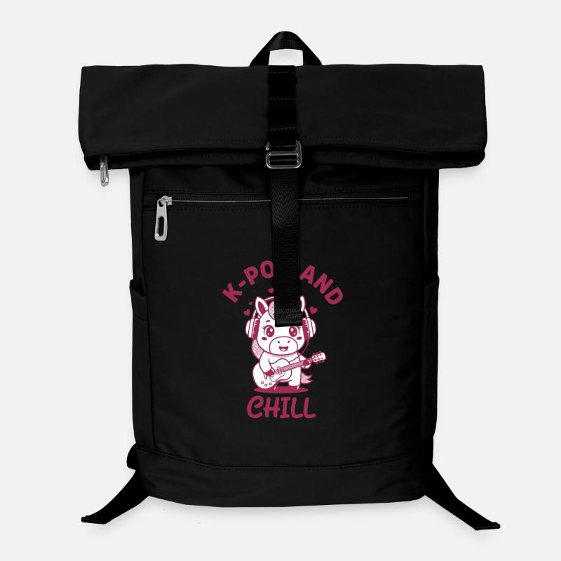 K-Pop und entspanntes Einhorn Kpop Koreanische Musik süß Laptop-Rucksack 