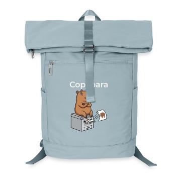 Copybara Capybara on Copier Office Humor - Laptop Backpack - ice blue - Front