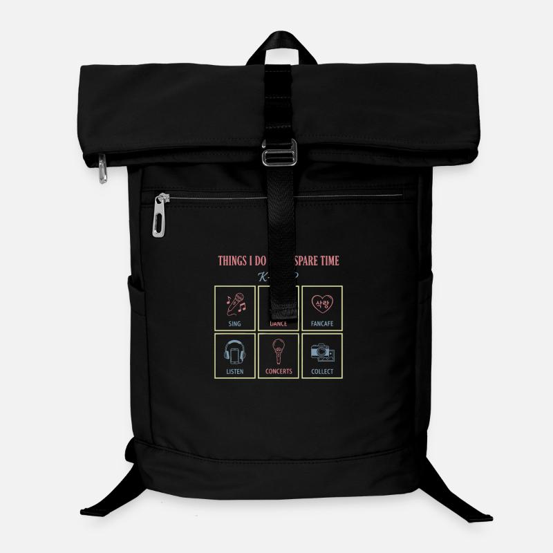 Things I Do In My Spare Time K-Pop Sing Dance Laptop Backpack