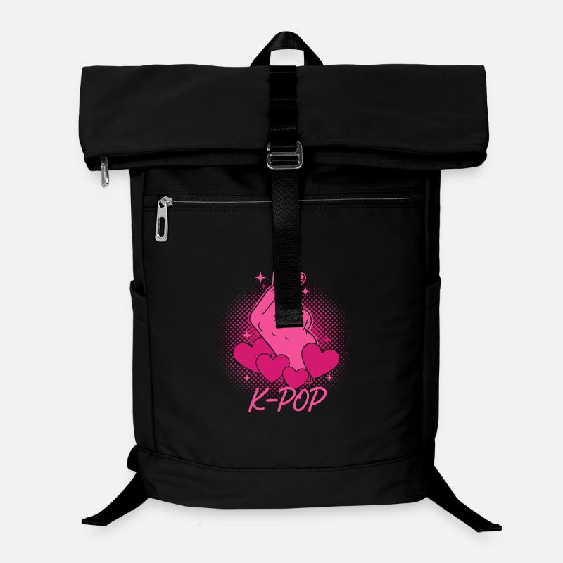 K-POP Finger Heart Musique coréenne Amour Sac à dos ordinateur