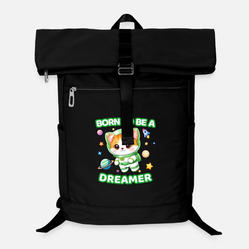 Born to Be a Dreamer Astronaut Kitten - Neutral 1 Laptop Backpack
