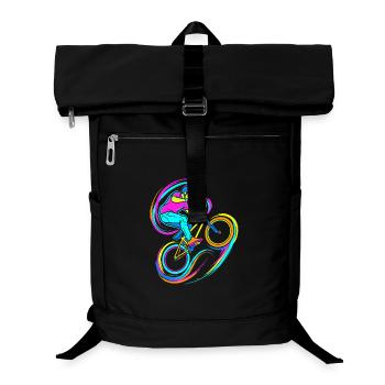 BMX Rider - Laptop Backpack - black - Front