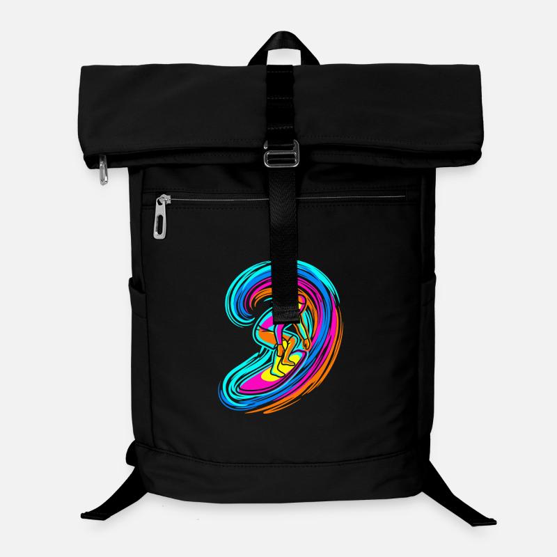 Surfer Welle Laptop-Rucksack 