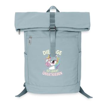  Die Lage Ist Leicht Übertrieben Lustiger Einhorn - Laptop-Rucksack  - Eisblau - Vorne