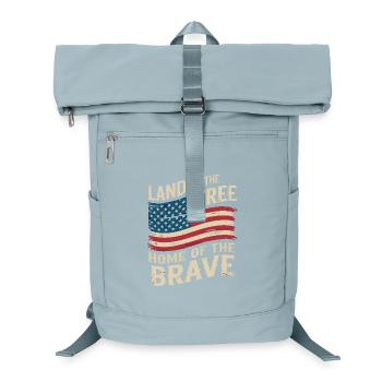 Terre de la Liberté - Drapeau vintage des États-Unis - Sac à dos ordinateur - bleu glacier - Devant