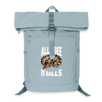 Königspython Schlangen Liebhaber Terrarium Python - Laptop-Rucksack  - Eisblau - Vorne