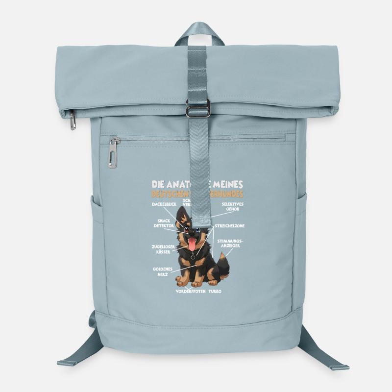 Polizeihund Deutscher Schäferhund Geschenk Hund Laptop-Rucksack 