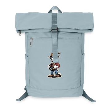Chauffeur routier de chèvre cool avec volant - Sac à dos ordinateur - bleu glacier - Devant