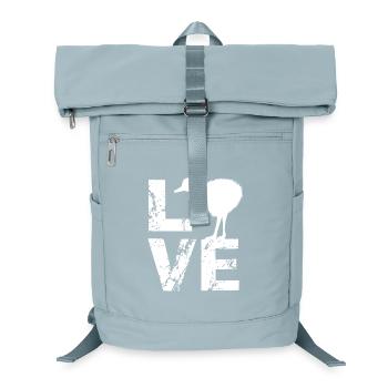 Nandu, tête d’autruche, émeu, autruche - Sac à dos ordinateur - bleu glacier - Devant