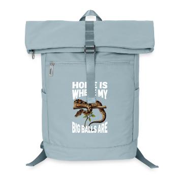 Königspython Schlangen Liebhaber Terrarium Python - Laptop-Rucksack  - Eisblau - Vorne