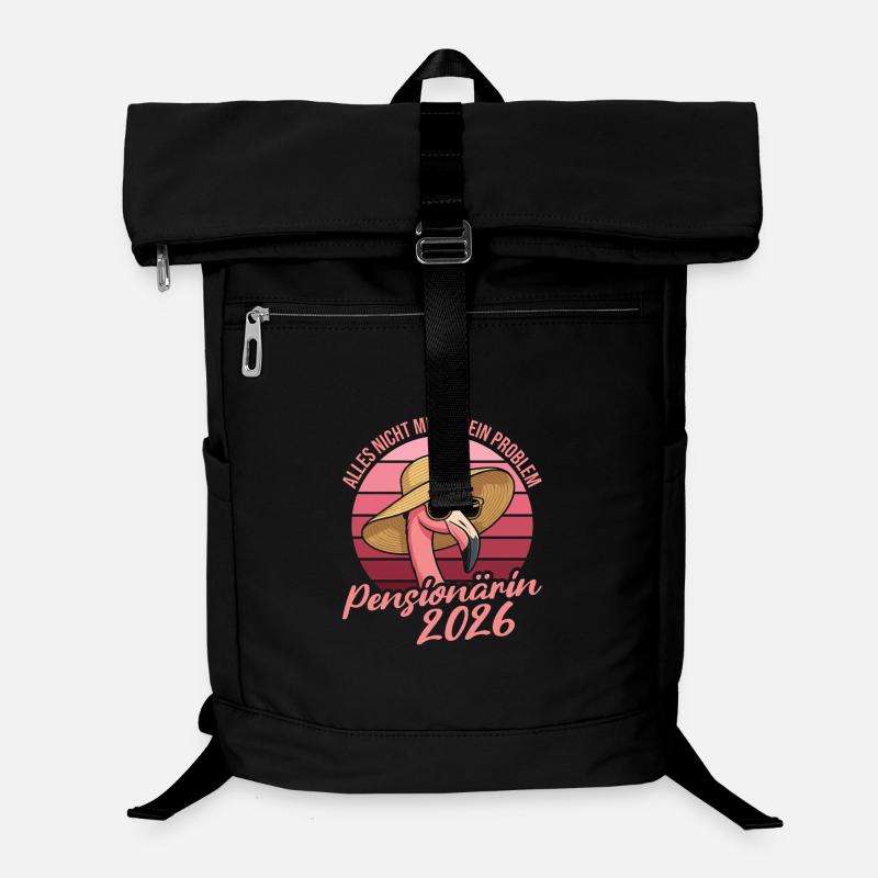 Don de retraite Flamingo 2026 pour le retraité - Sac à dos ordinateur - noir