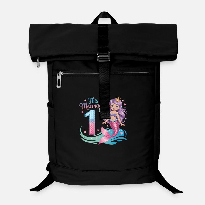 Sirène 1er anniversaire 1 année Sac à dos ordinateur
