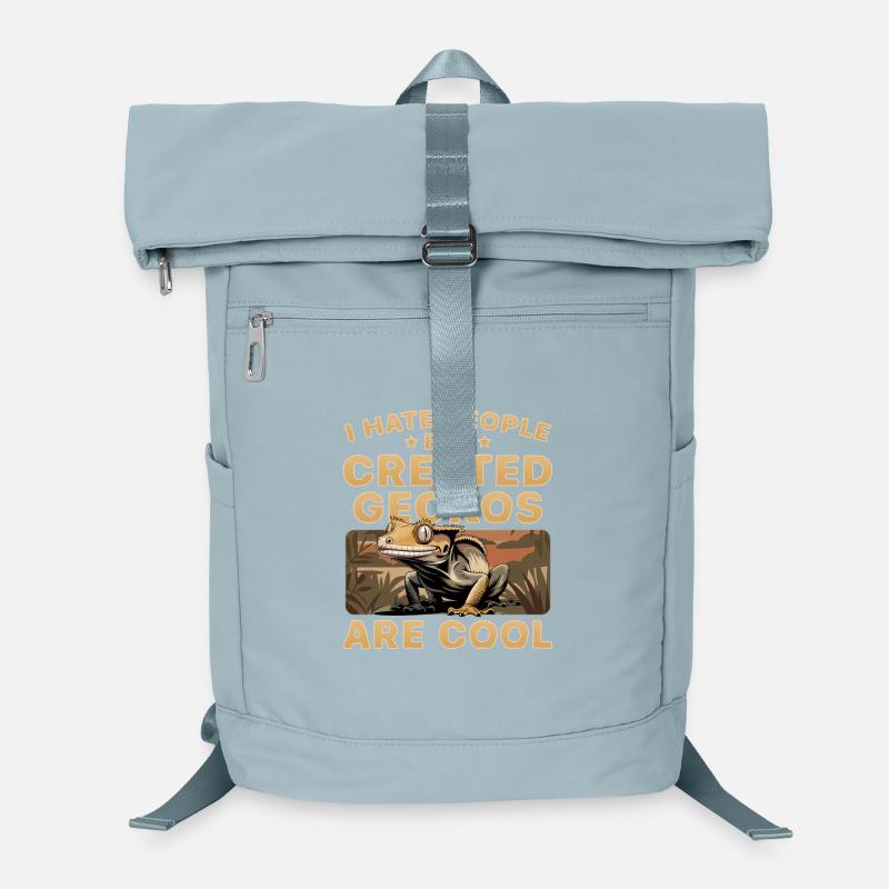 Funny Reptile Crested Gecko Laptop Backpack
