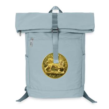 Lion of Judah Haile Selassie I Jah Rastafari Rasta - Laptop-Rucksack  - Eisblau - Vorne