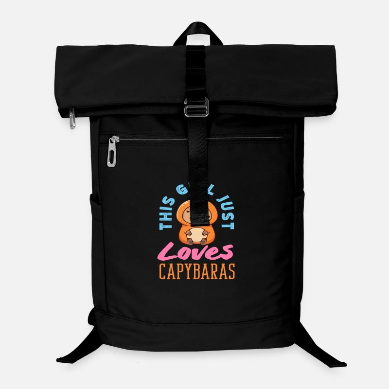 This Girl Loves Capybaras Cute Funny Laptop Backpack