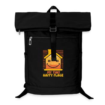 Tiny House My Tiny Happy Place - Laptop Backpack - black - Front