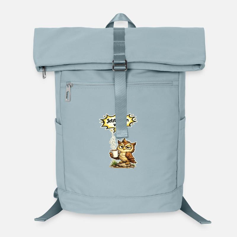 Eule lustiger Spruch Kaffee Geschenk Laptop-Rucksack 