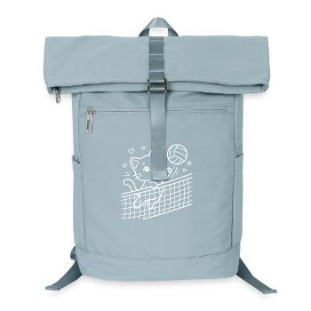 Kawaii Katze Volleyball - Laptop-Rucksack  - Eisblau - Vorne