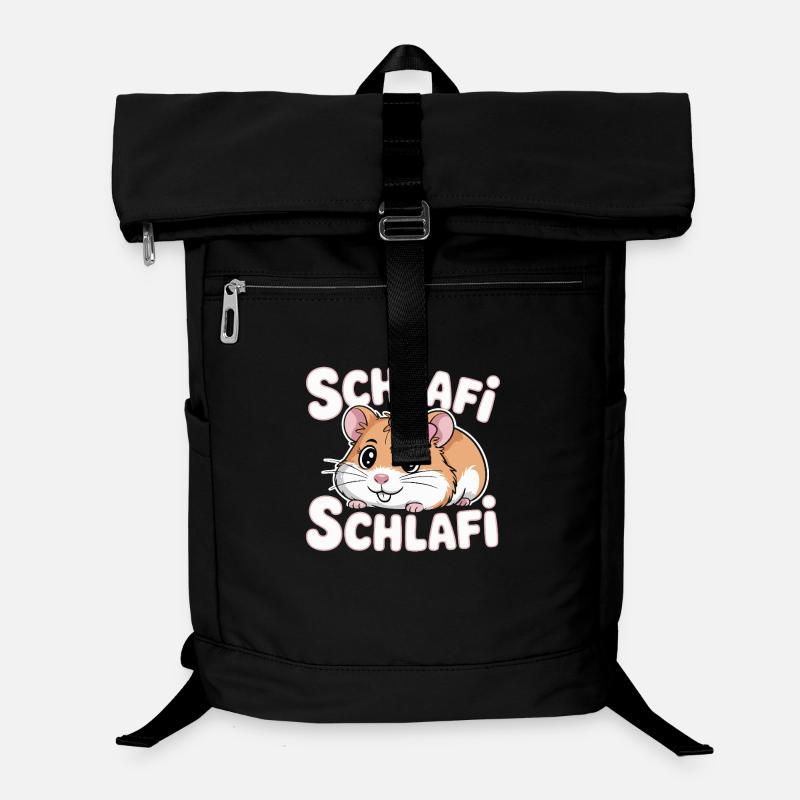Schlafi Schlafi Hamster Design - Laptop Backpack - black