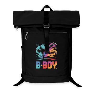 B-Boy Breakdance Streetstyle Breakdancer - Laptop-Rucksack  - Schwarz - Vorne