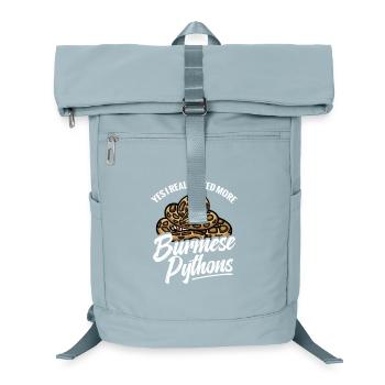 Python-Liebhaber Schlangen-Mama Terrarium-Reptilien-Papa - Laptop-Rucksack  - Eisblau - Vorne