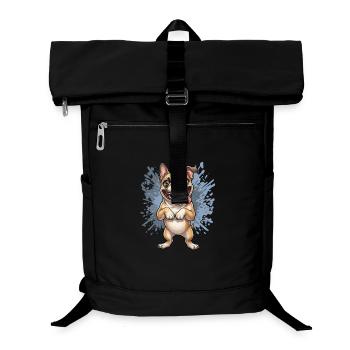 Pug Pose Splash - Laptop-Rucksack  - Schwarz - Vorne
