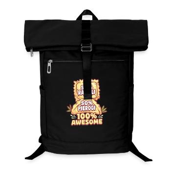 50% Ravioli 50% Pierogi 100% Awesome - Laptop Backpack - black - Front