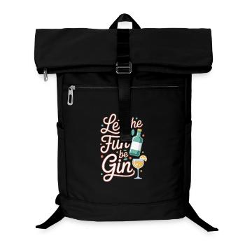 Gin Let The Fun Be Gin & Tonic Liebhaber Party Gin - Laptop-Rucksack  - Schwarz - Vorne
