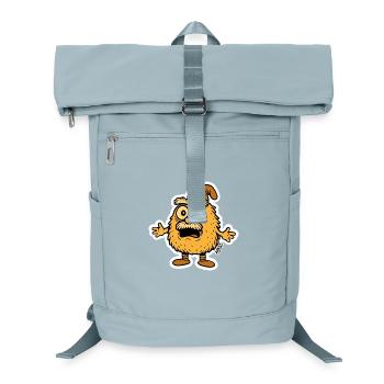 Entsetzter Gartenzwerg Wichtel Cartoon - Laptop-Rucksack  - Eisblau - Vorne