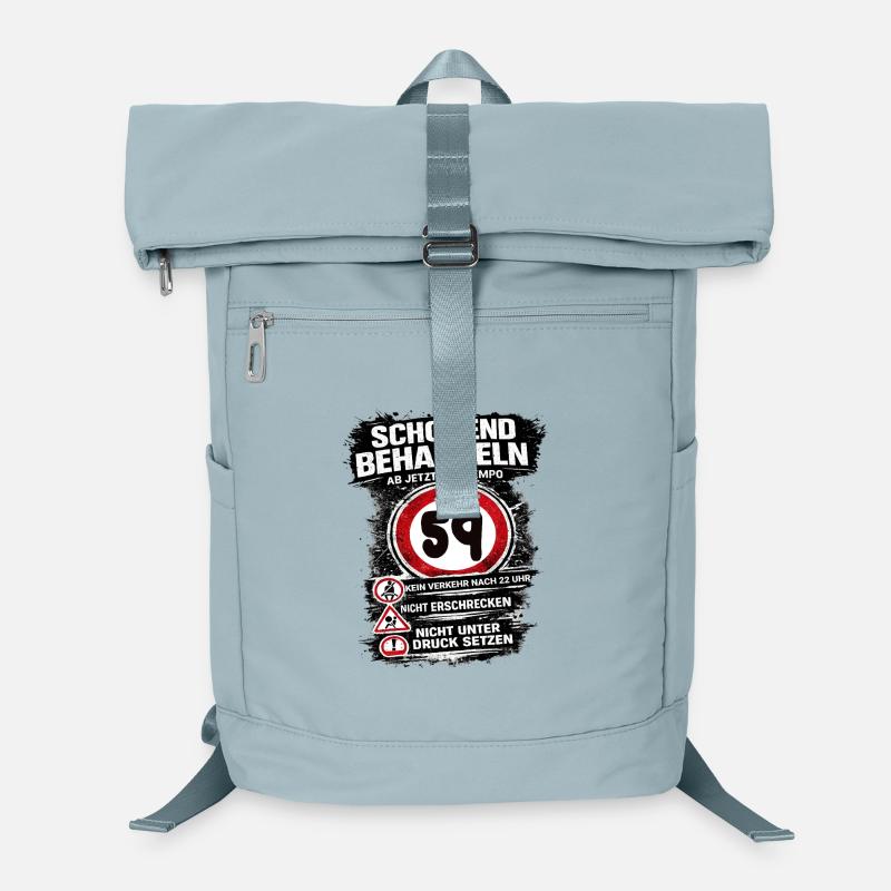 Schonend behandeln Verkehrsschild 59 Geburtstag Laptop-Rucksack 