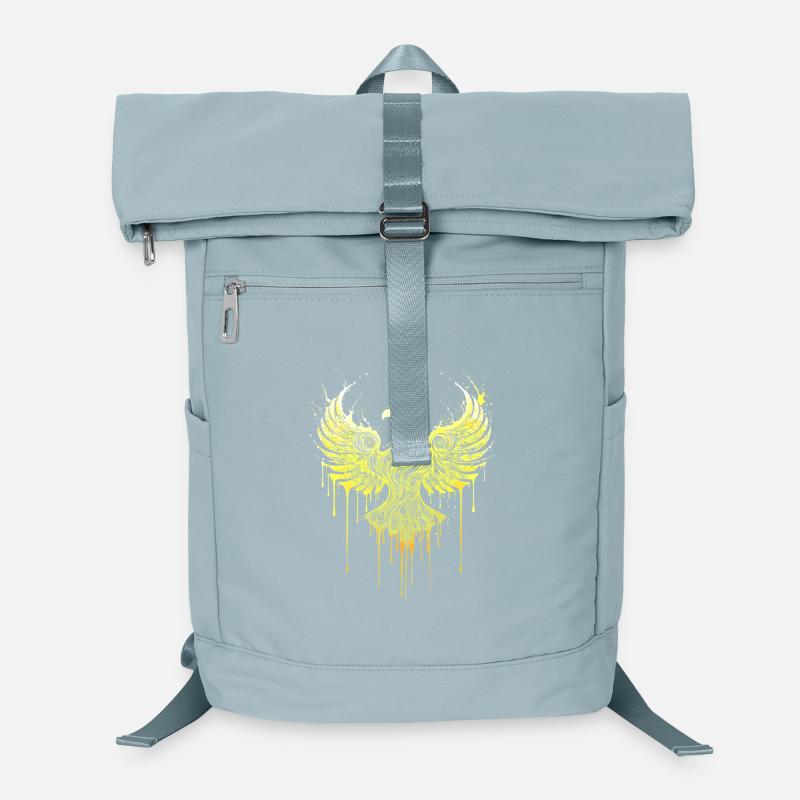 Phénix d’or – Silhouette d’aigle noble art de rue Sac à dos ordinateur