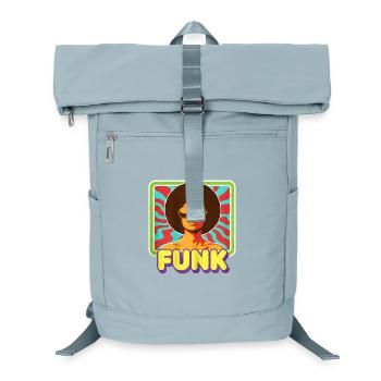 70s Funk Afro Soul Retro Vintage Groovy Style - Laptop-Rucksack  - Eisblau - Vorne