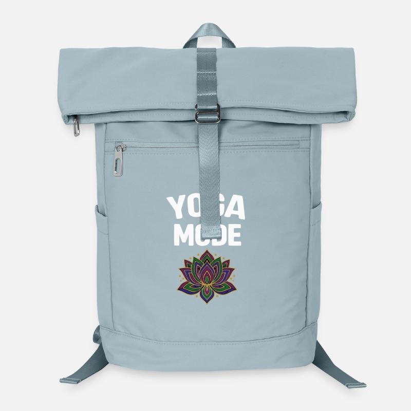 Yoga Mode On Lotus Flower Laptop Backpack