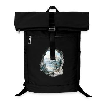 Berge - Laptop-Rucksack  - Schwarz - Vorne