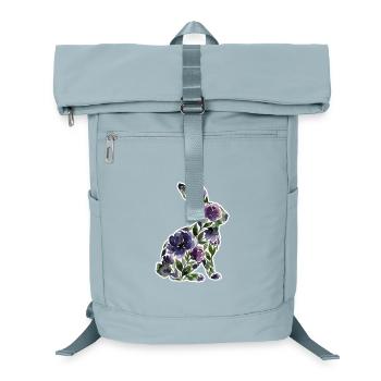 Fleurs en forme de lapin - Sac à dos ordinateur - bleu glacier - Devant
