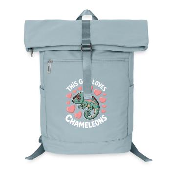 Don des Drôles Caméléons Drôles de Expressions Caméléon - Sac à dos ordinateur - bleu glacier - Devant