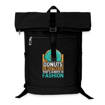 Restauration rapide en donuts - Sac à dos ordinateur - noir - Devant