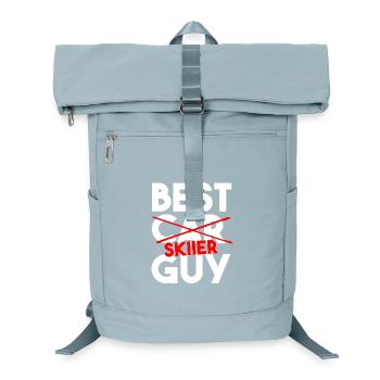 Bester Skifahrer-Typ lustige Wintersport-Korrektur - Laptop-Rucksack  - Eisblau - Vorne