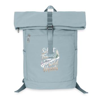 Silent Tracks Wild Hearts - Fuchs Natur Design - Laptop-Rucksack  - Eisblau - Vorne