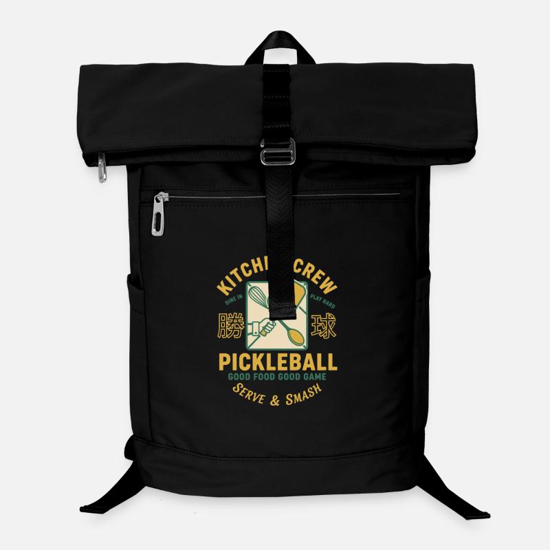 Pickleball Funny Player Kitchen Crew Serve And Laptop Backpack