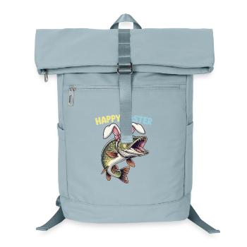 Osterfisch Hecht mit Hasenohren - Laptop-Rucksack  - Eisblau - Vorne