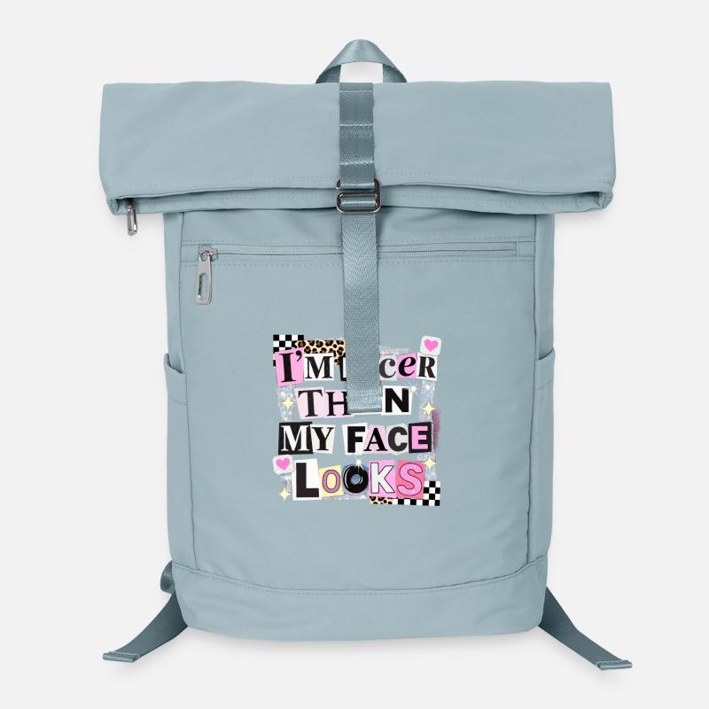 Plus joli que mon visage n’en a l’air Sac à dos ordinateur