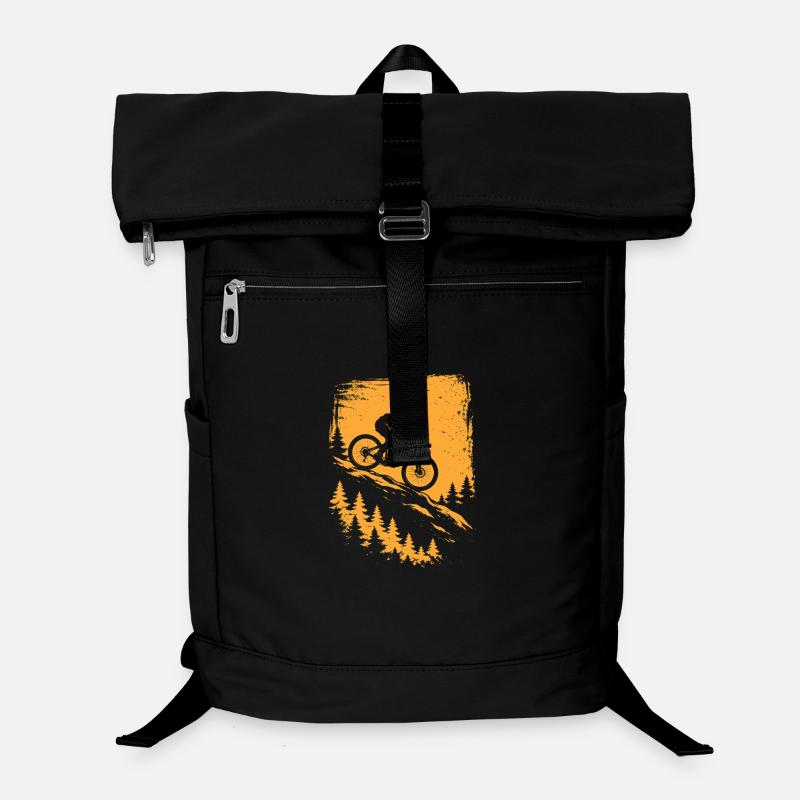 Mountain Bike Downhill – Trail Biker Design Laptop Backpack
