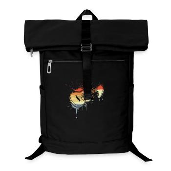 Croquis de guitare look vintage - Sac à dos ordinateur - noir - Devant