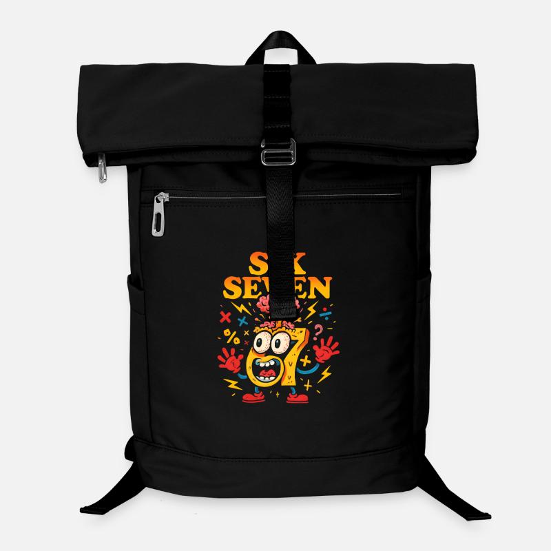 Six Seven 67 Italian Brainrot Nerd Humour Drôle Sac à dos ordinateur