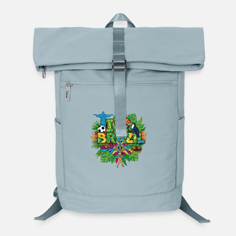 J’adore les vacances au Brésil Sac à dos ordinateur
